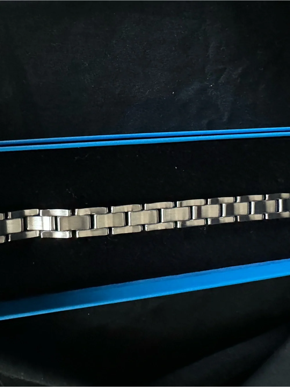 Mens Two-Tone Stainless Steel Gold Tone Screw Head Link Bracelet